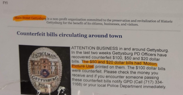Counterfeit Bills Are Being Circulated in the County 2 073019 1937 Counterfeit2