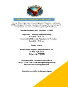 Manos Unidas offers free Spanish Classes