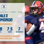 football raimondo sacks academic all district honor