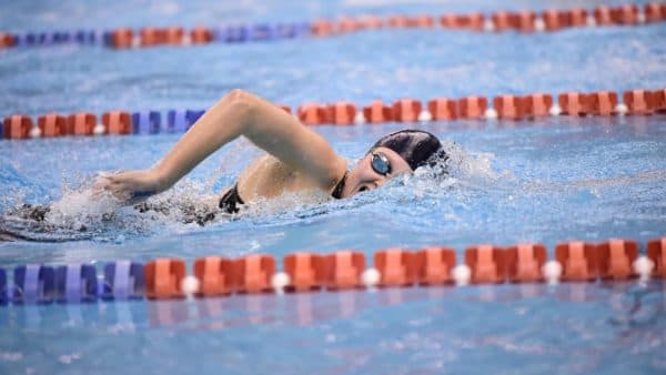 womens swimming womens swimming falls to no 10 cmu