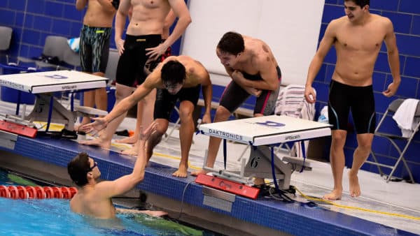 mens swimming gettysburg caps invitational on high note 5