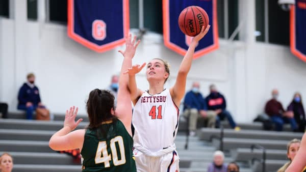 womens basketball gettysburg rolls past haverford