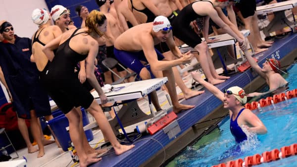 womens swimming bullets smash 400 free relay record 5