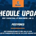mens basketball mens basketball at muhlenberg postponed