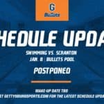 mens swimming swim meet with scranton postponed 2