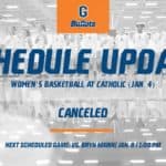 womens basketball womens basketball at catholic canceled 2