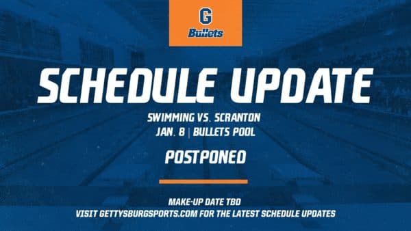 womens swimming swim meet with scranton postponed 2