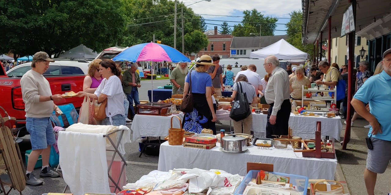 Browsing for treasures at Market on the Square