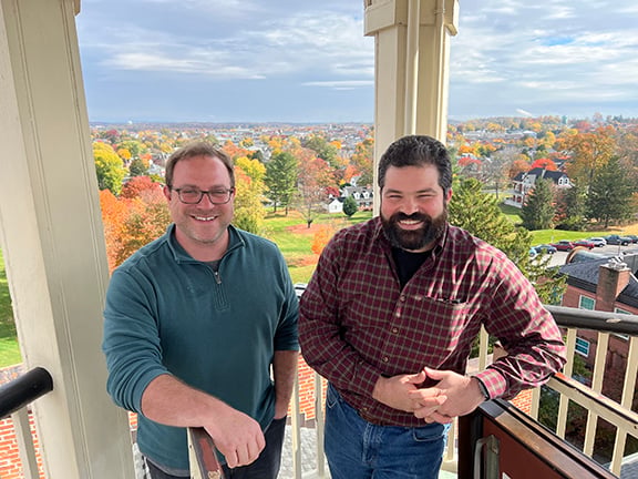 Rob Williams and Pete Miele of the Seminary Ridge Museum