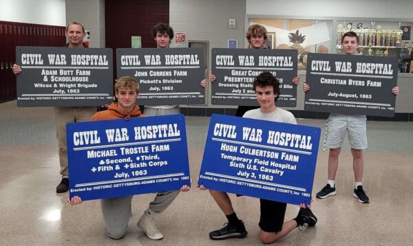 HGAC Civil War Hospital Sign students