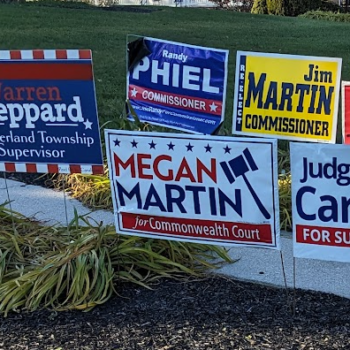 voting signs
