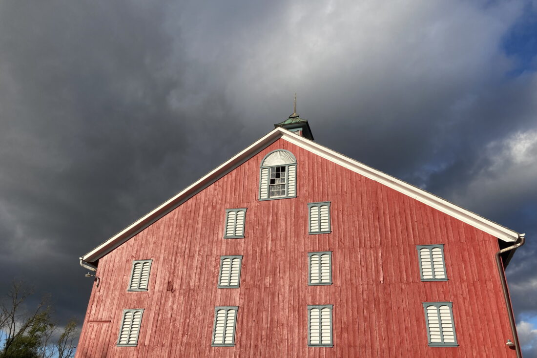 Storm Clouds and Barn