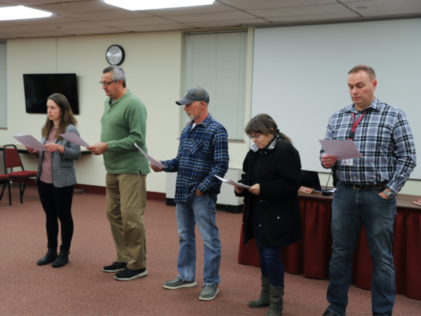 The Gettysburg Area School Board reorganized on Dec. 4. Kenny Hassinger and Michael Dickerson were named president and vice president, respectively.