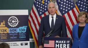 Casey joins US Steelworkers union in call for investigation into China shipbuilding practices