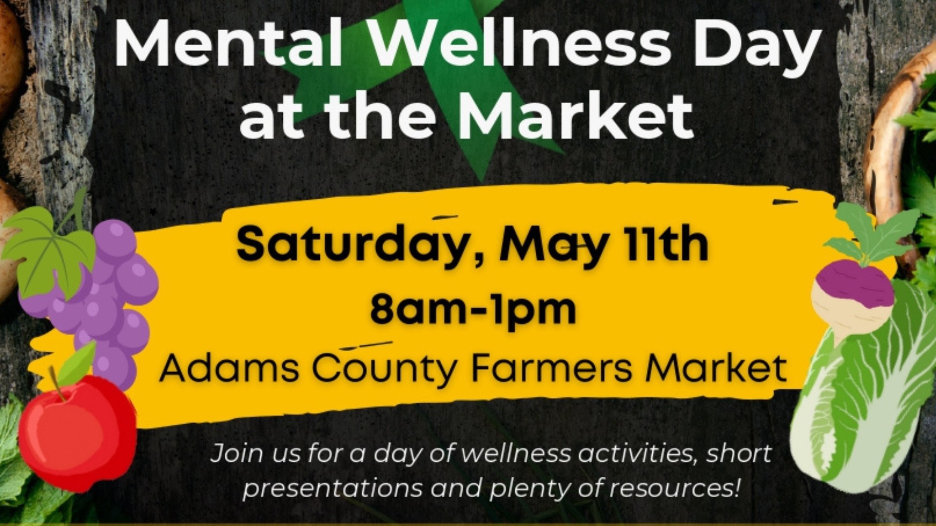 Mental Wellness Day At Market Is May 11th
