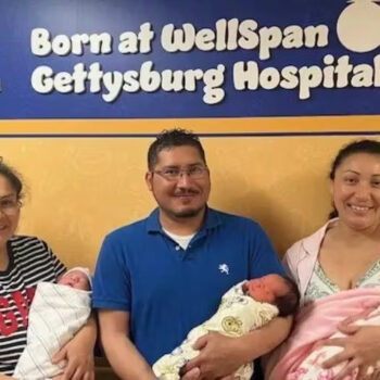 Claudia Valentin Rosy Rios siblings with babies at Gburg Hospital May 2024