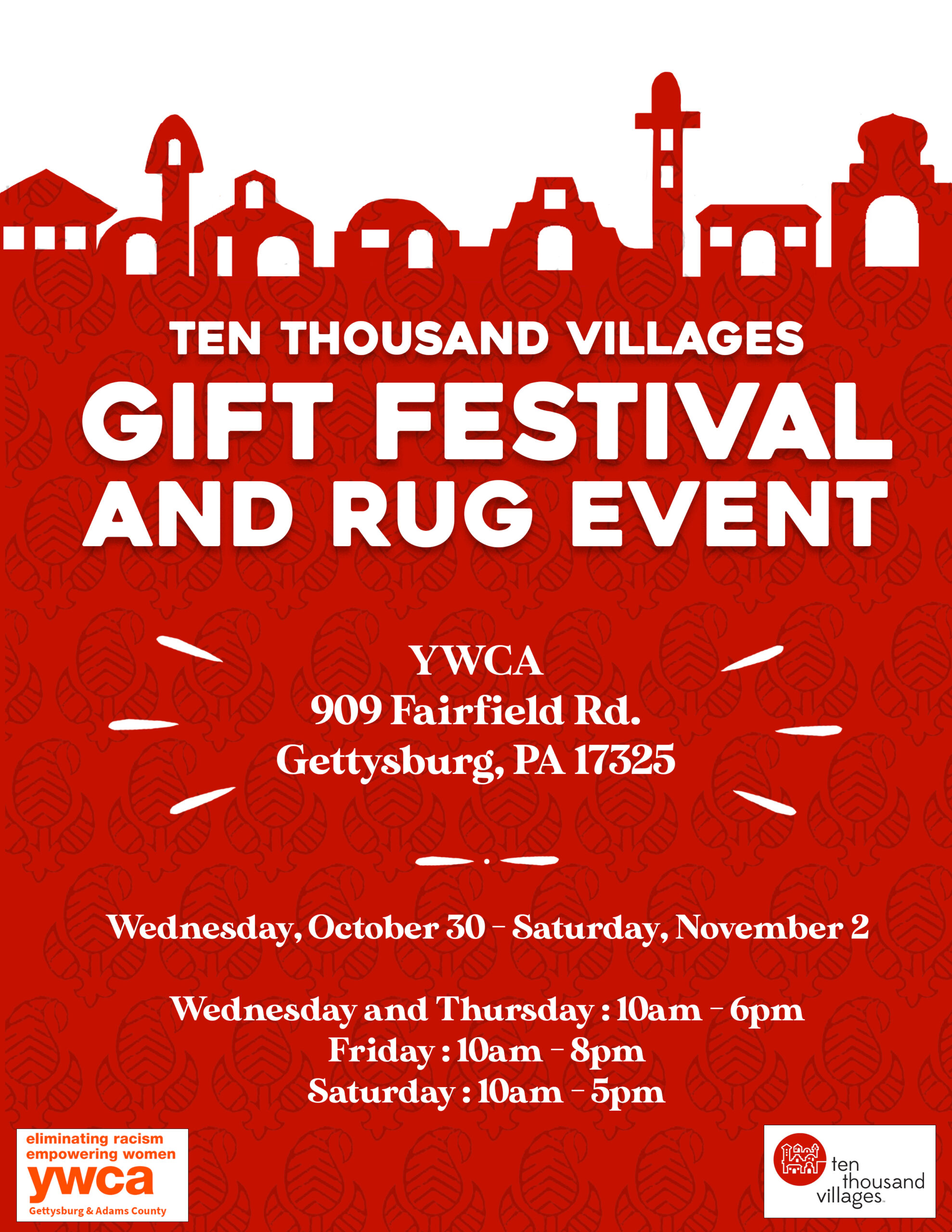 10,000 Villages Coming to Gettysburg YWCA