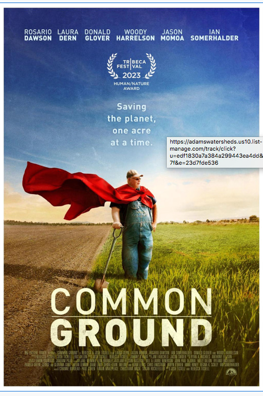 “Common Ground” Film Screening  Set For Oct. 15
