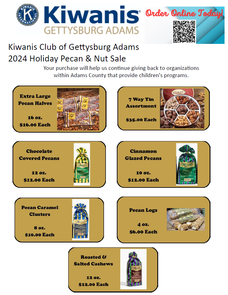 Kiwanis, Pecans, and Cashews
