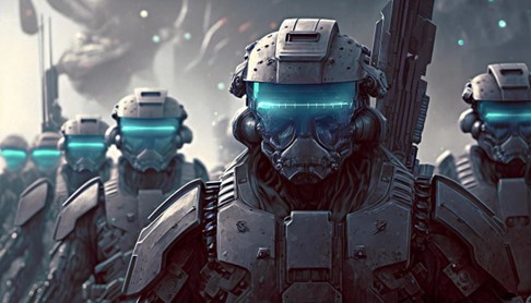 Science fiction soldiers