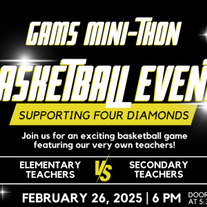 GAMS Mini-THON Basketball Events Flyer