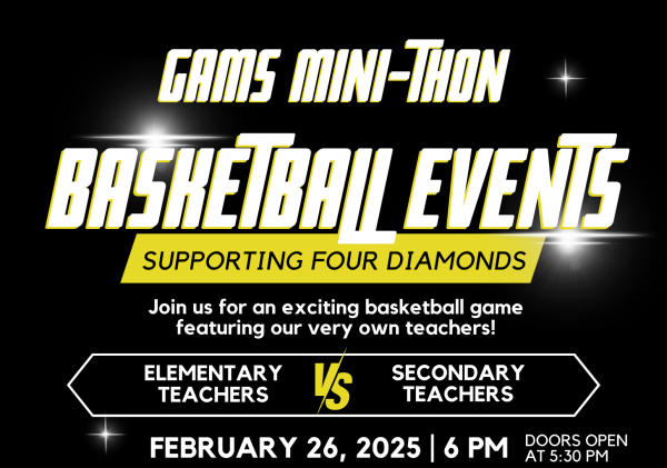 GAMS Mini-THON Basketball Events Flyer