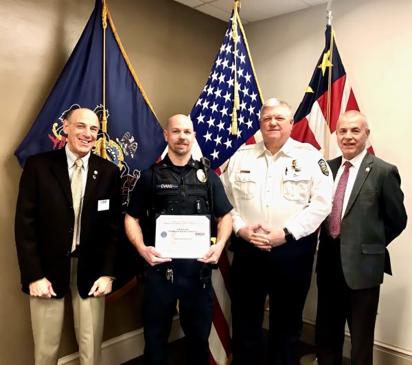 Gettysburg Borough Police Department honored by Department of Defense for patriotic support