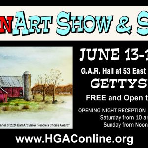 HGAC BarnArt Show Sale 2025 graphic