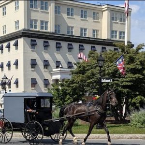 gettysburg square with horse