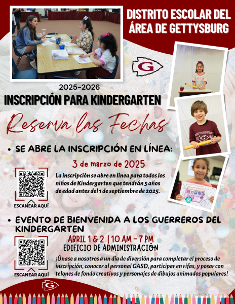 Kindergarten Registration and Warrior Welcome Spanish Flyer