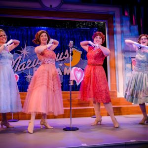 Katie Sexton Carolyn Anne Miller Jessica Wagner Beth DeMichele in The Marvelus Wonderettes at Totem Pole Playhouse through June 8th