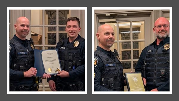 Gettysburg recognizes two police officers for achievement and service; Conditionally appoints Katherine Masesie as entry level patrol officer