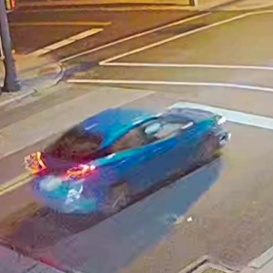 police blue car