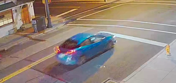 police blue car