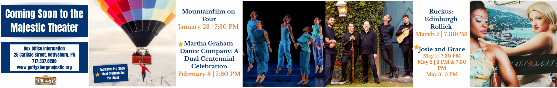 Gettysburg Area Events Calendar 1 majestic jan 26