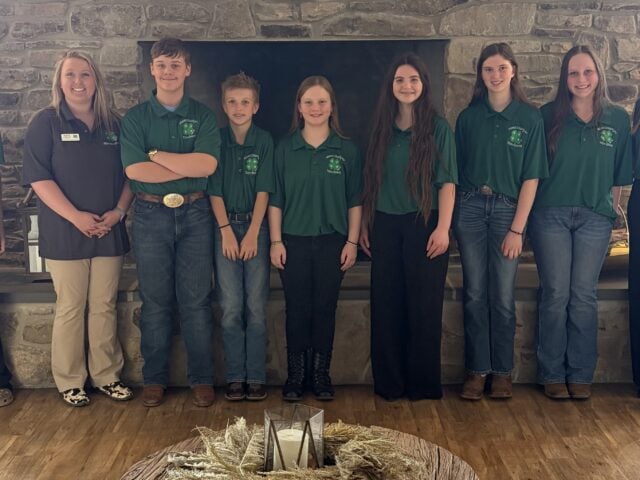 Adams County 4-H Teen Senate members attend Adams County Farm Bureau Meeting
