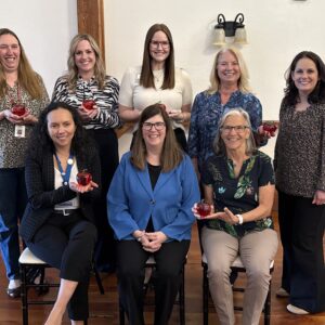 Featured photo: Those receiving awards from Healthy Adams County on Friday are, front row from left: Latino Services Task Force Chair Yeimi Bautista, Healthy Adams County Executive Director Kathy Gaskin, and Physical Fitness Task Force Chair Betsy Meyer; back row from left: Gettysburg School District Social Worker Jen Weigle, WellSpan Community Health Coordinator Jen Gastley, Gettysburg Hospital Foundation Director Jill Simonson, Executive Assistant for WellSpan Gettysburg Hospital Administration Sherry Small, and System Director for Community Health at WellSpan Stephanie Voight.