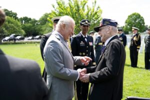 York County WWII Vet Greets King Charles
