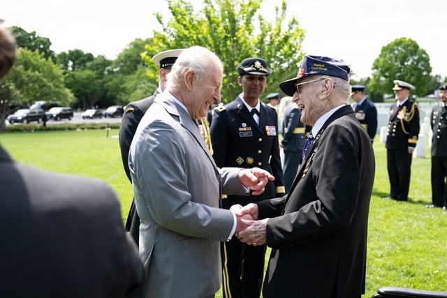 York County WWII Vet Greets King Charles