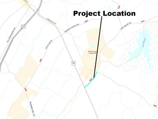 PennDOT to Mill and Pave Lake Meade Road (Route 1010) between Route 94 (Carlisle Pike) and Germany Road in Adams County