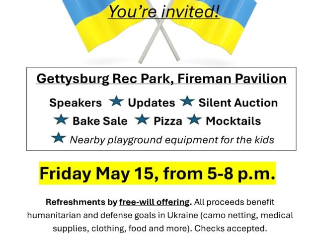 Gettysburg and Emmitsburg will rally to support Ukraine