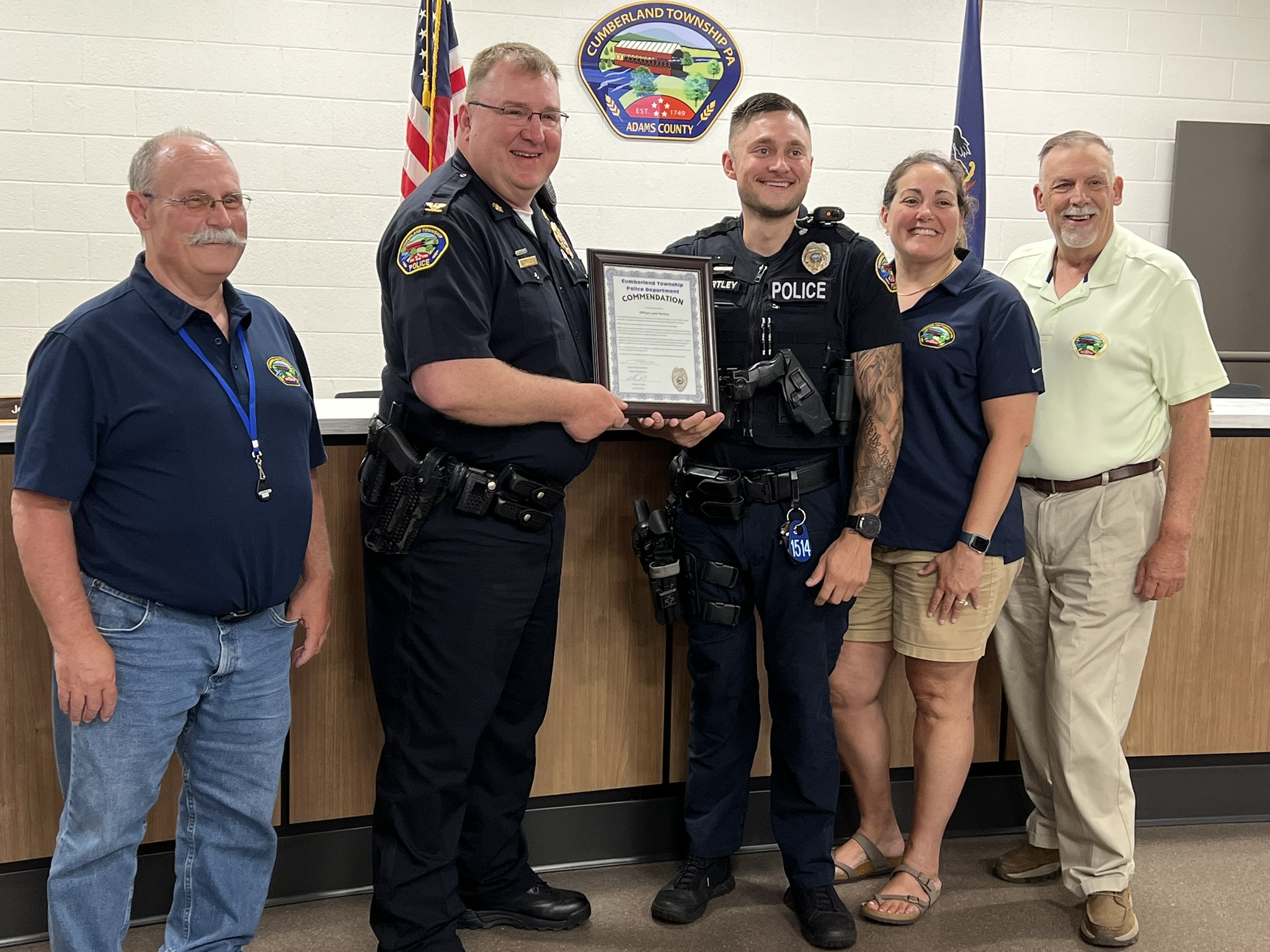 Saving resident’s life earns Cumberland Township police officer another commendation