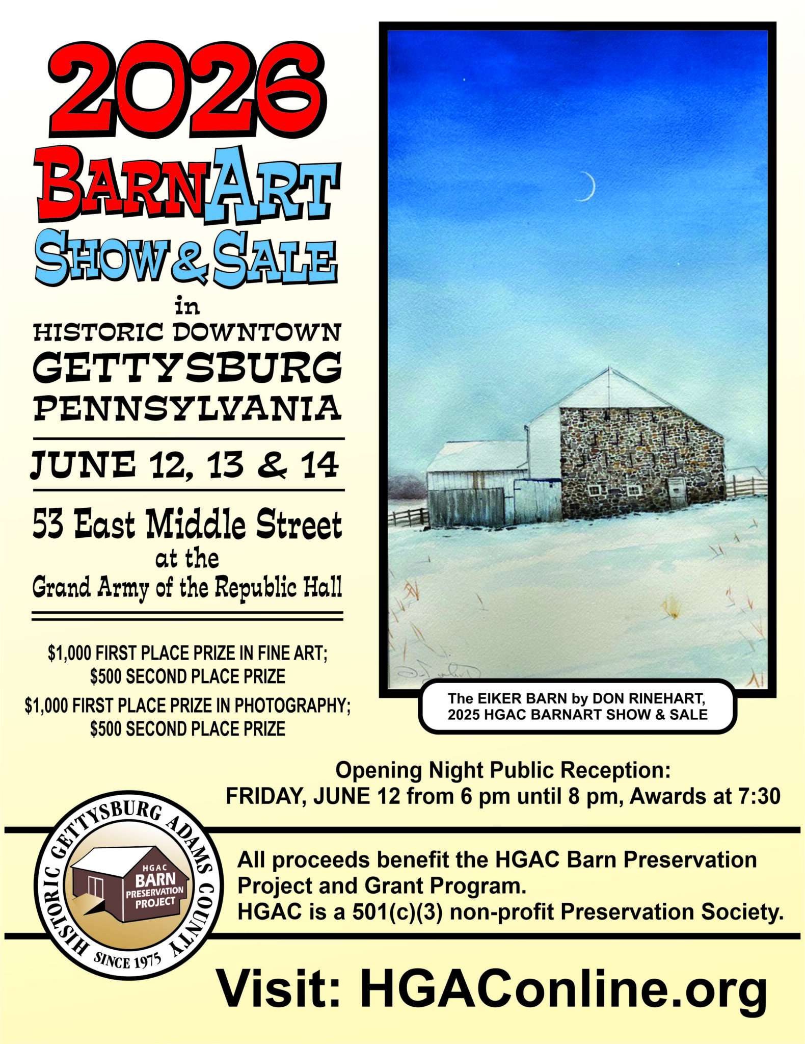 HGAC's BarnArt Show & Sale Opens June 12