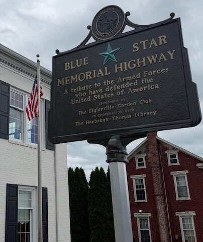 Garden Club dedicates Blue Star Memorial Marker at Harbaugh-Thomas Library