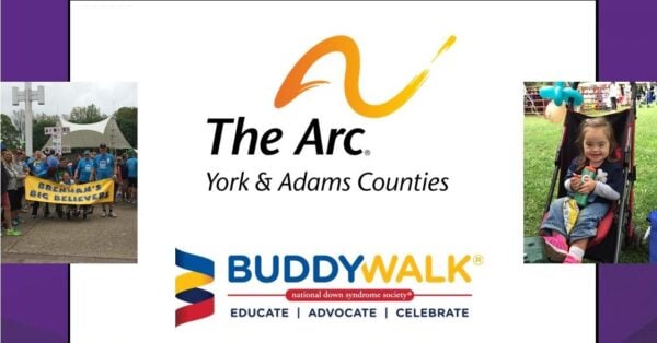 Promotional image for The Arc of York & Adams Counties’ 2026 Buddy Walk