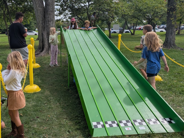 Young racers put produce to the test at Zucchini Grand Prix